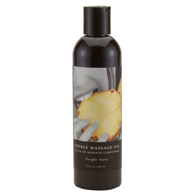 Earthly body Pineapple Edible Massage Oil - 8 fl oz / 237 ml
