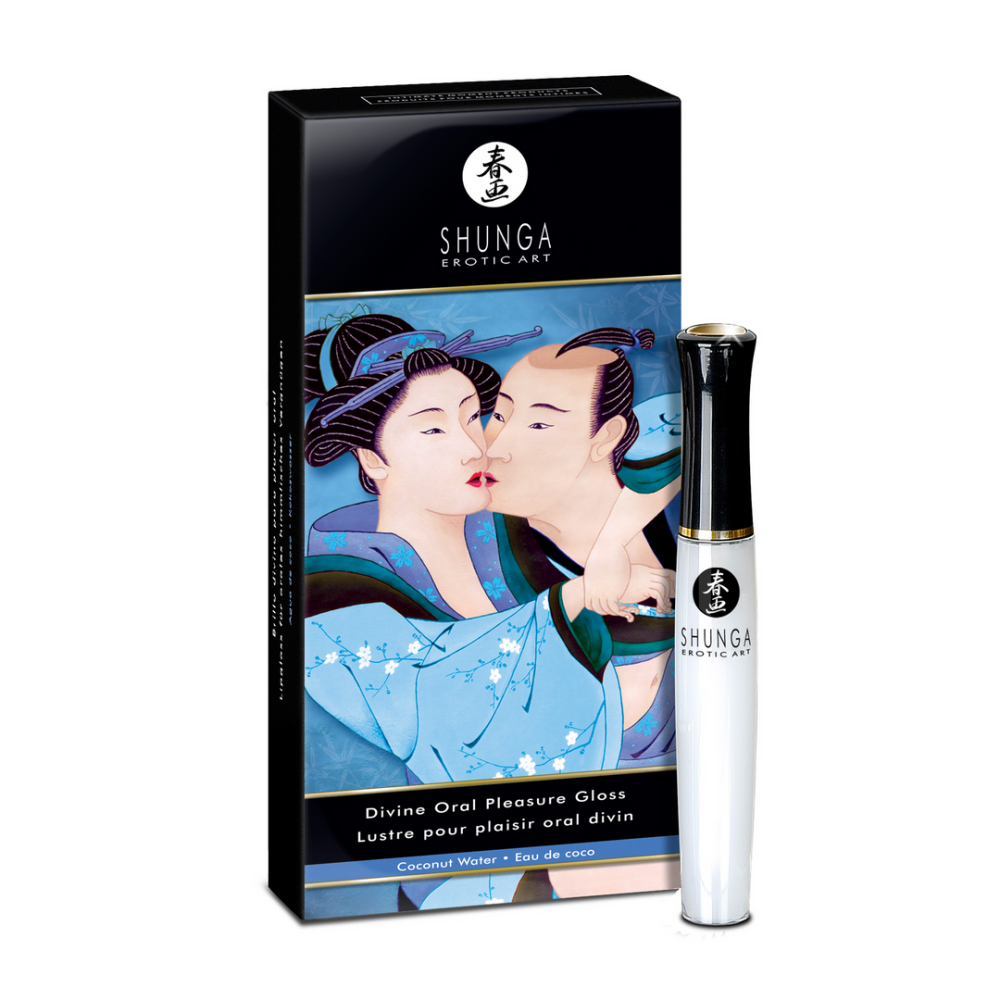 Shunga Divine Oral Lipgloss - Coconut Water - 0.33 fl oz / 10 ml