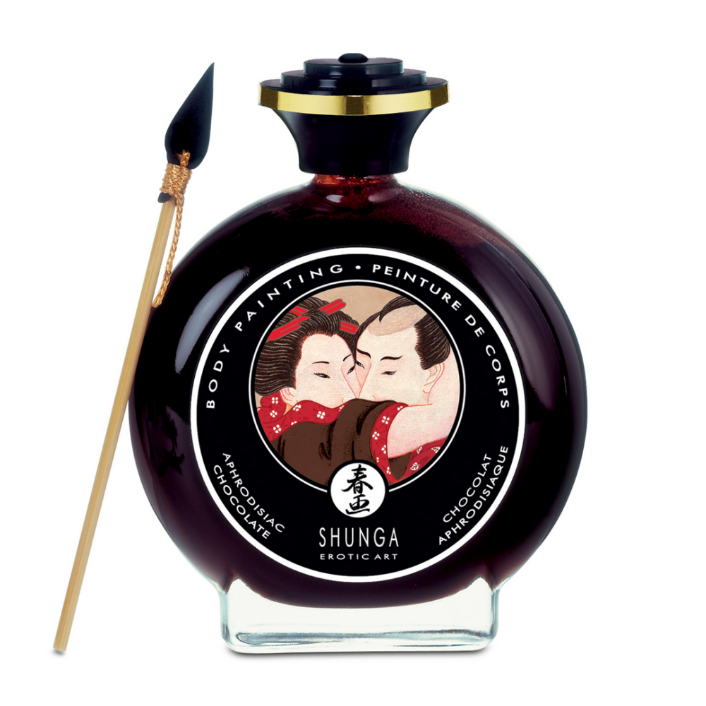 Shunga Eetbare Lichaamsverf - Aphrodiserende Chocolade - 3,5 fl oz / 100 ml