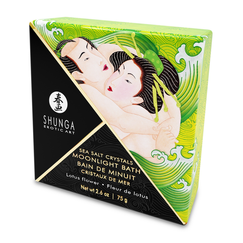 Shunga Mini Oriental Crystals Bath Salts - Lotus Flower - 2.65 oz / 75 gr