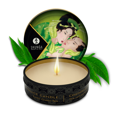 Image of Shunga Mini Massage Candle - Exotic Green Tea - 1 oz / 30 ml