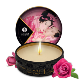 Shunga Mini Massage Candle - Roses - 1 oz / 30 ml