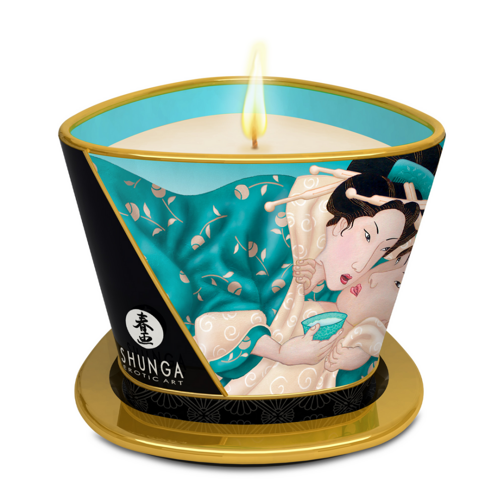 Shunga Massage Candle - Island Blossom - 5.7 oz / 170 ml