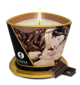 Shunga Massage Candle - Intoxicating Chocolate - 5.7 oz / 170 ml