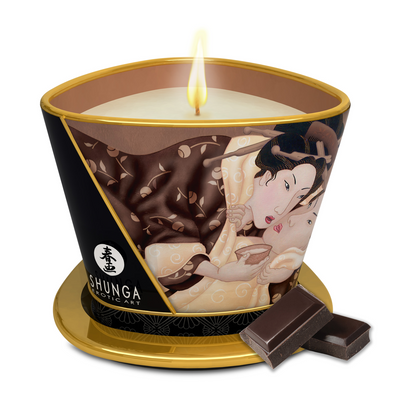 Image of Shunga Massage Candle - Intoxicating Chocolate - 5.7 oz / 170 ml