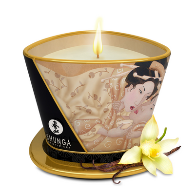 Shunga Massage Candle - Vanilla - 5.7 oz / 170 ml
