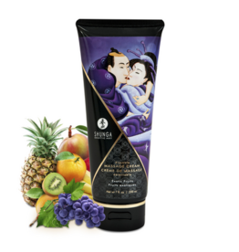 Shunga Kissable Massage Cream - Exotic Fruits - 7 floz / 200 ml