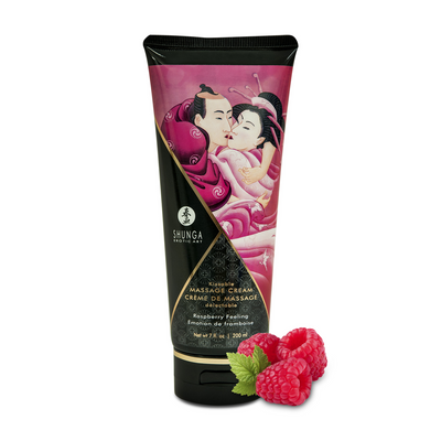 Image of Shunga Kissable Massage Cream - Rasberry Feeling - 7 floz / 200 ml