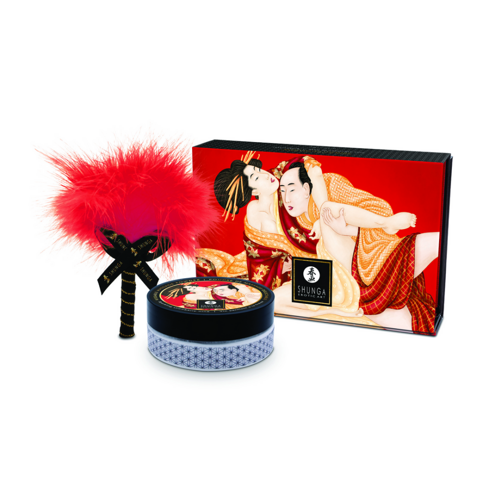 Shunga Kissable Body Powder - Sprankelende Aardbeienwijn - 2,65 oz / 75 gr