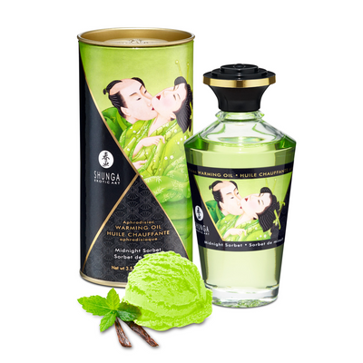 Image of Shunga Aphrodisia Oil - Midnight Sorbet - 3.5 fl oz / 100 ml