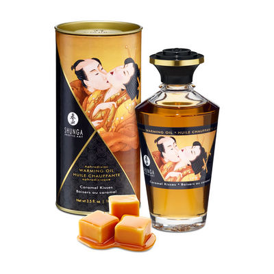 Image of Shunga Aphrodisia Oil - Caramel Kisses - 3.5 fl oz / 100 ml 