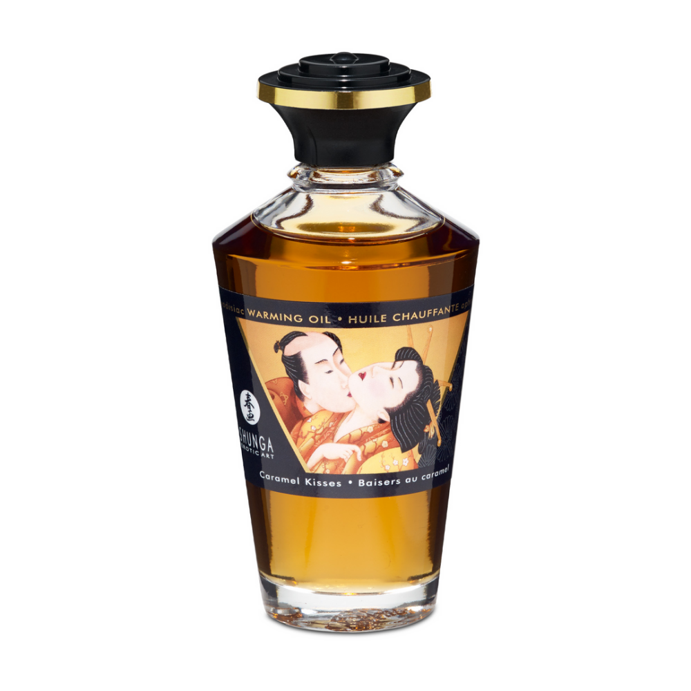 Shunga Aphrodisia Oil - Caramel Kisses - 3.5 fl oz / 100 ml