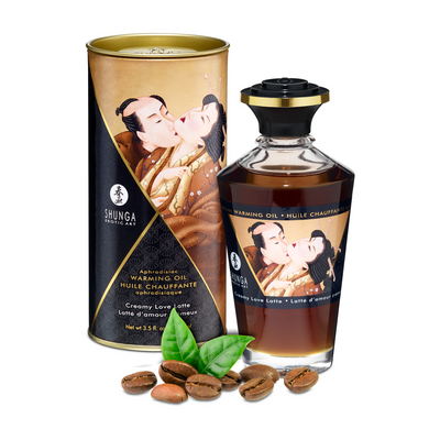 Image of Shunga Aphrodisia Oil - Creamy Love Latte - 3.5 fl oz / 100 ml