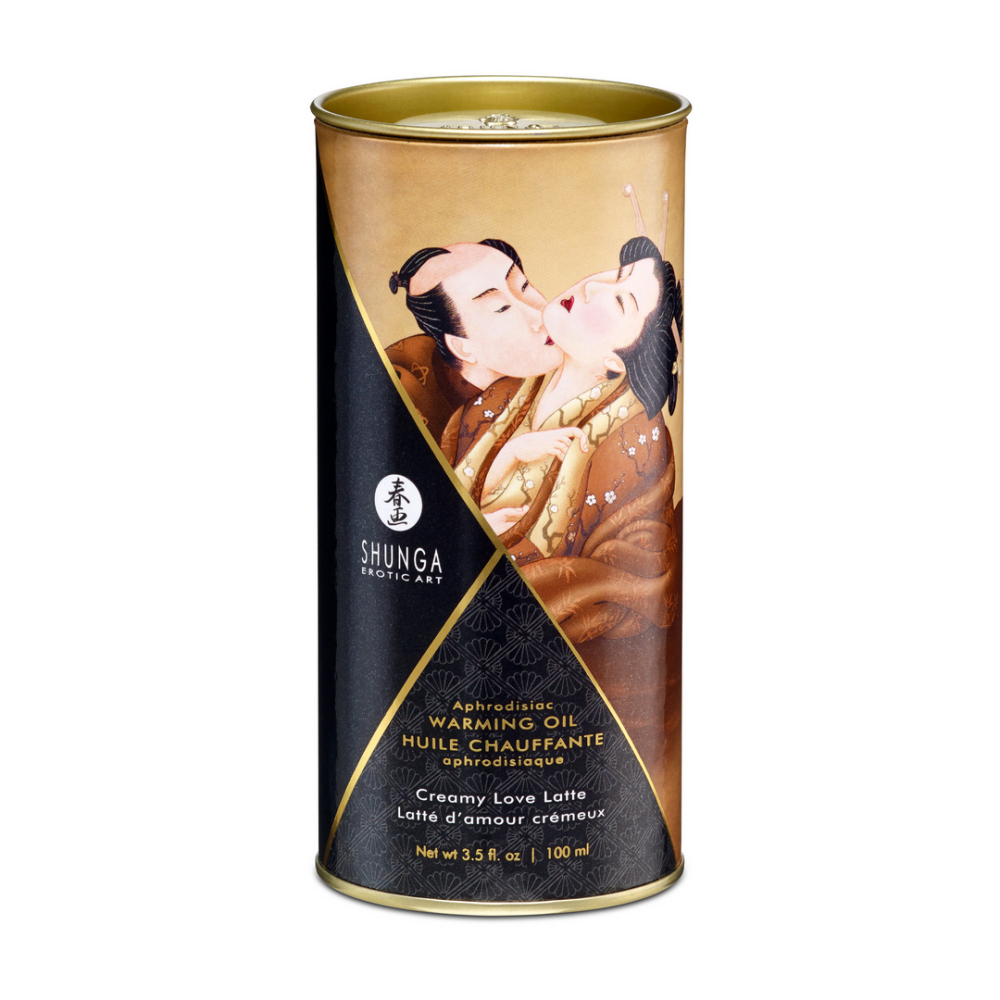 Shunga Aphrodisia Oil - Creamy Love Latte - 3.5 fl oz / 100 ml