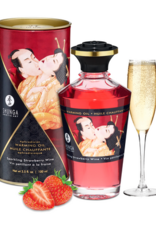 Shunga Aphrodisia Oil - Sparkling Strawberry Wine - 3.5 fl oz / 100 ml