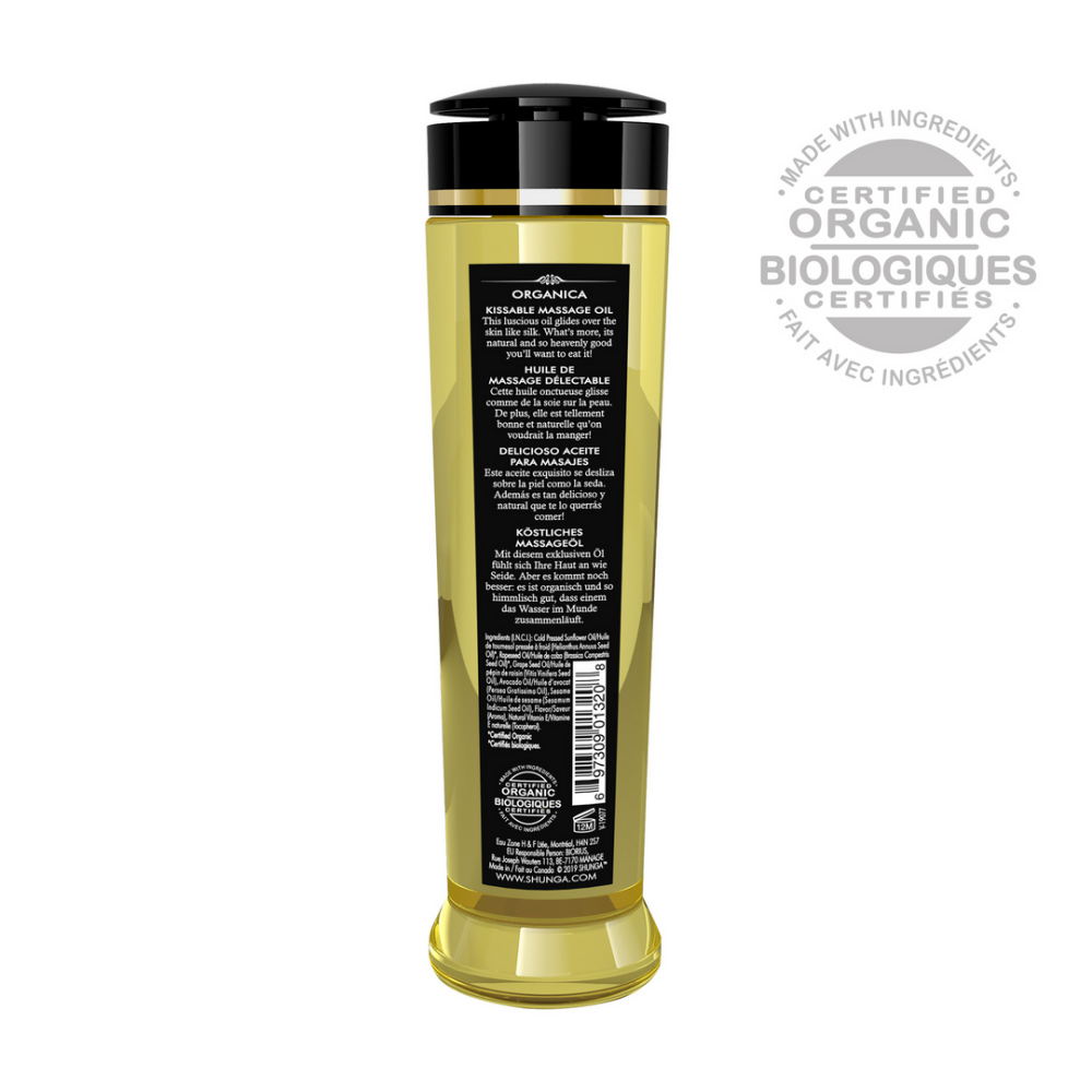 Shunga Organica Massage Oil - Maple Delight - 8 fl oz / 240 ml
