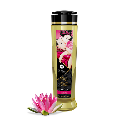 Image of Shunga Erotic Massage Oil - Sweet Lotus - 8 fl oz / 240 ml