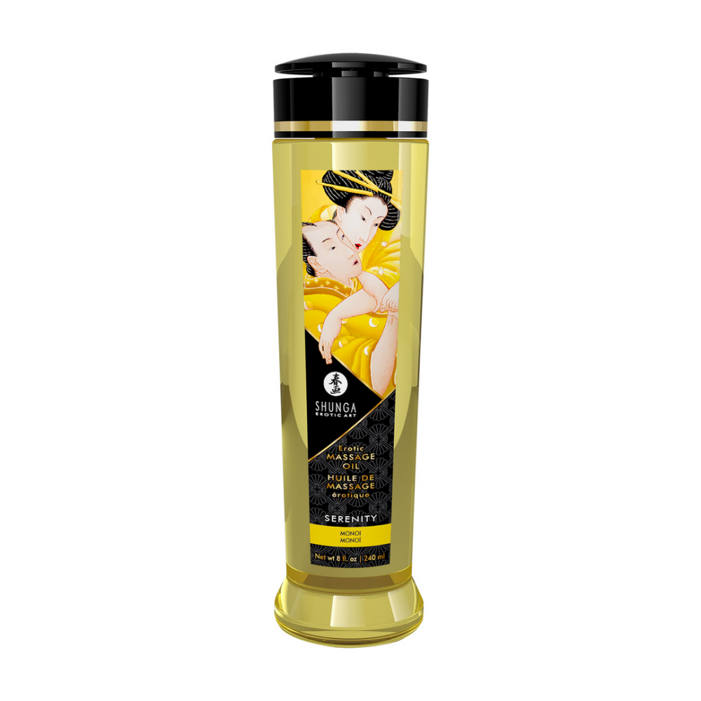 Shunga Erotic Massage Oil - Monoi - 8 fl oz / 240 ml