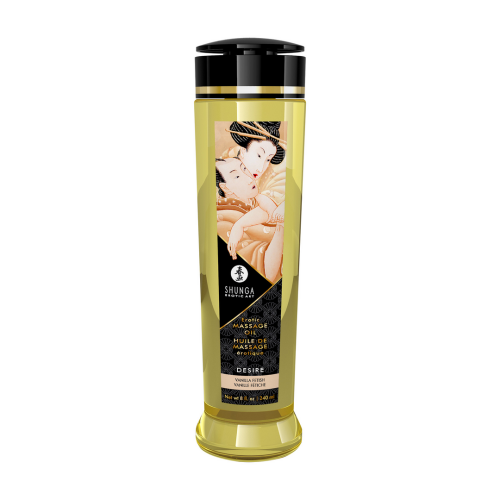 Shunga Erotic Massage Oil - Vanilla - 8 fl oz / 240 ml