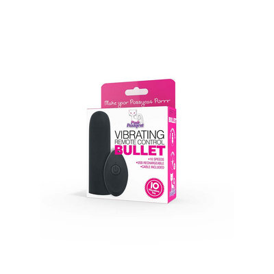 Image of Pink Pussycat Vibrating Bullet with Remote Control 