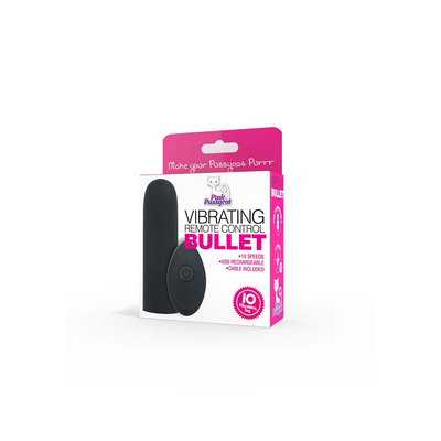 Pink Pussycat Vibrating Bullet with Remote Control