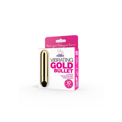 Pink Pussycat Vibrating Gold Bullet