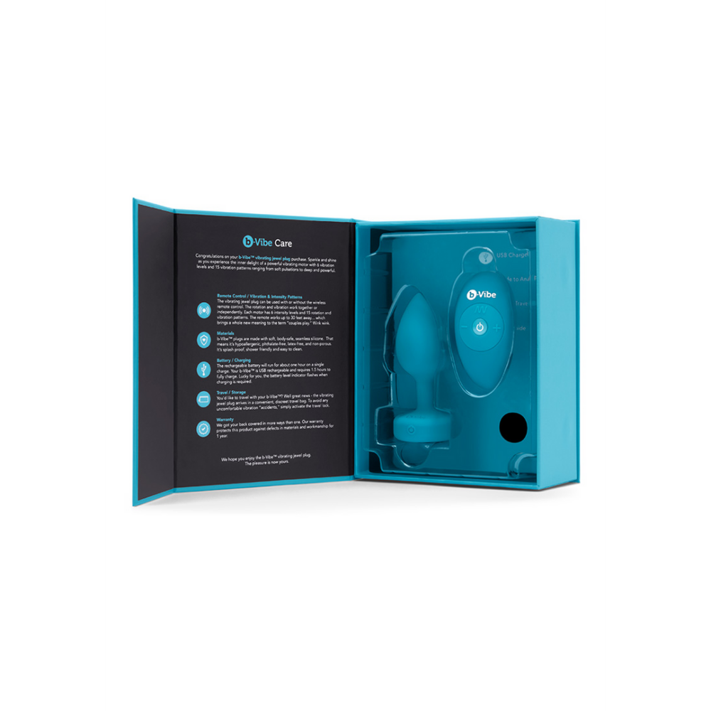 COTR Inc. Aquamarine - Vibrating Butt Plug - S/M