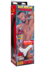 Doc Johnson Black Thunder - Realistic Dildo - 12 / 30 cm