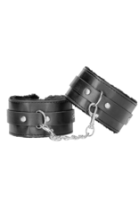 Ouch! by Shots Plush Bonded Leather Ankle Cuffs