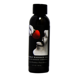 Earthly body Strawberry Edible Massage Oil - 2 fl oz / 60 ml