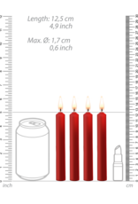 Ouch! by Shots Teasing Wax Candles - 4 Pieces - Red