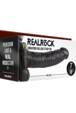 RealRock by Shots Vibrating Hollow Strap-On with Balls - 7 / 18 cm