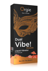 Orgie Dual Vibe! Kissable Liquid Vibrator - Sex On The Beach - 0.5 fl oz / 15 ml