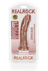 RealRock by Shots Curved Realistic Dildo with Suction Cup - 6 / 15,5 cm