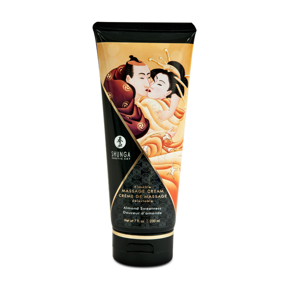 Shunga Kissable Massage Cream - Almond Sweetness - 7 floz / 200 ml