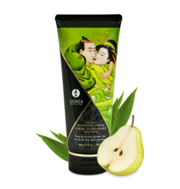 Shunga Kissable Massage Cream - Pear and Exotic Green Tea - 7 floz / 200 ml