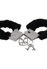 Doc Johnson Furry Handcuffs - Black