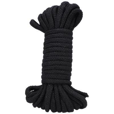Image of Doc Johnson Cotton Rope - 32 ft - Black