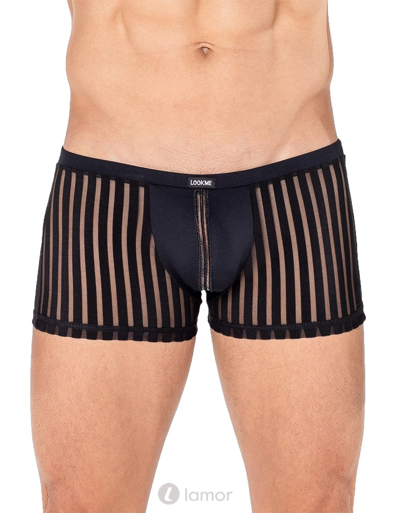 * Look Me Boxershort gemaakt van een mix van ondoorzichtige stof en fijn mesh-materiaal van het merk Look Me