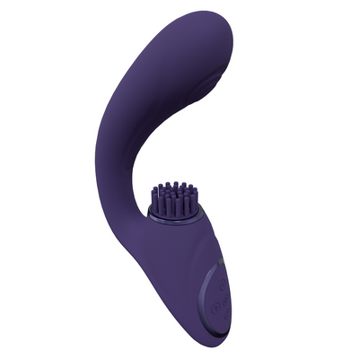 Image of VIVE by Shots Gen - Triple Motor G-Spot Vibrator with Pulse Wave and Vibrating Bristles - Purple
