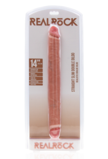 RealRock by Shots Slim Double Ended Dong 14 / 35,6 cm - Flesh