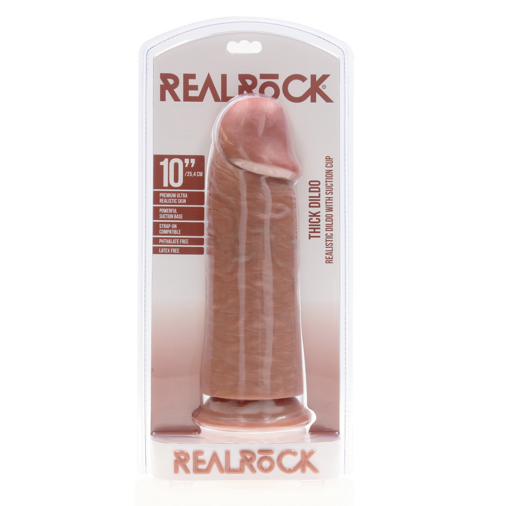 RealRock by Shots Extra Thick Straight without Balls 10 / 25,4 cm - Tan