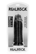 RealRock by Shots Extra Thick Straight without Balls 9 / 23 cm - Black