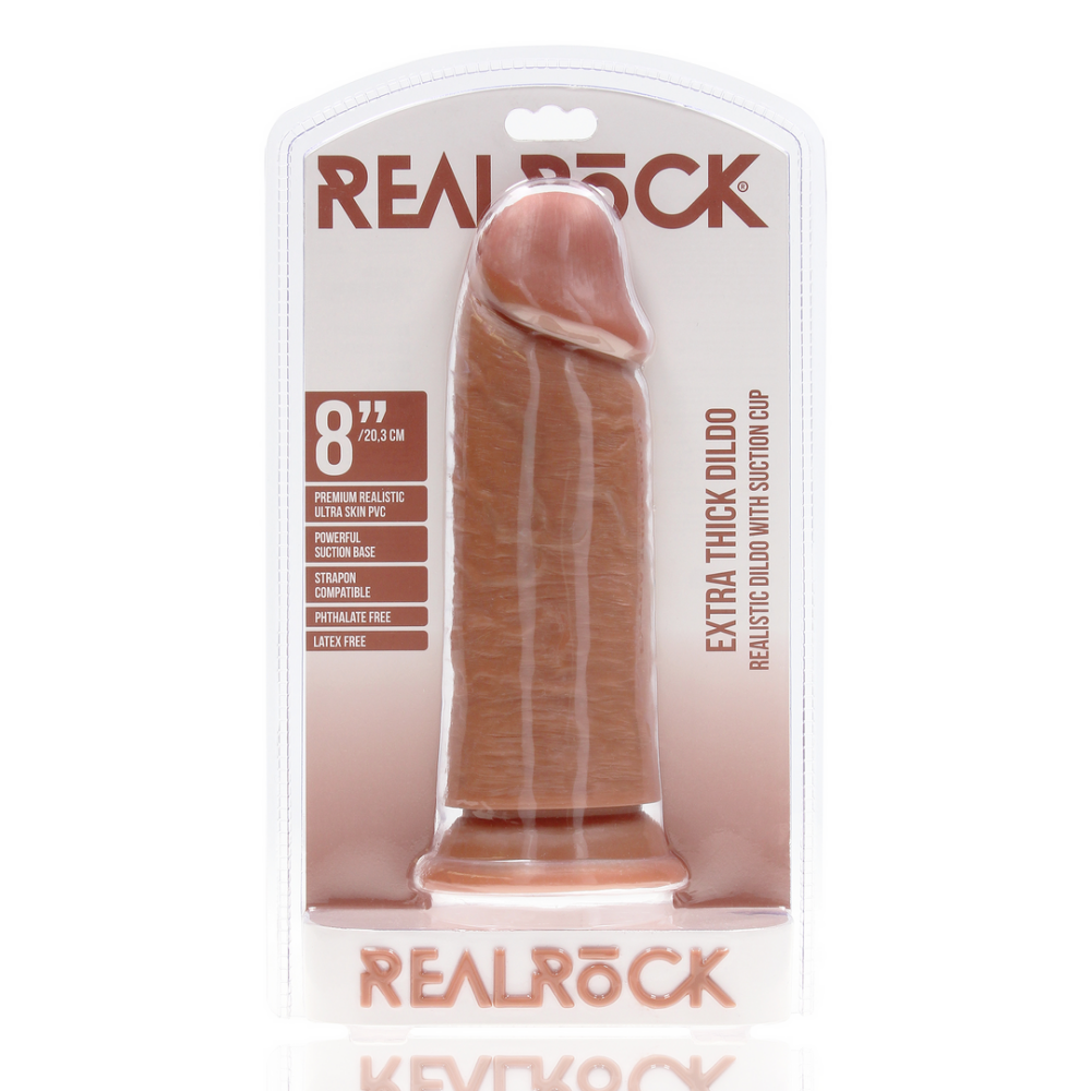 RealRock by Shots Extra Thick Straight without Balls 8 / 20,3 cm - Tan