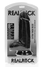 RealRock by Shots Extra Thick Straight with Balls 8 / 20,3 cm - Black