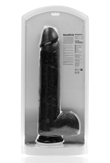 RealRock by Shots Extra Large Straight with Balls 15 / 38 cm - Black