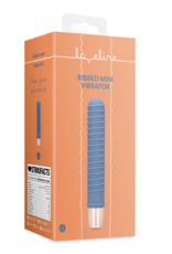 Loveline by Shots Geribbelde Mini Vibrator - Blue Horizon
