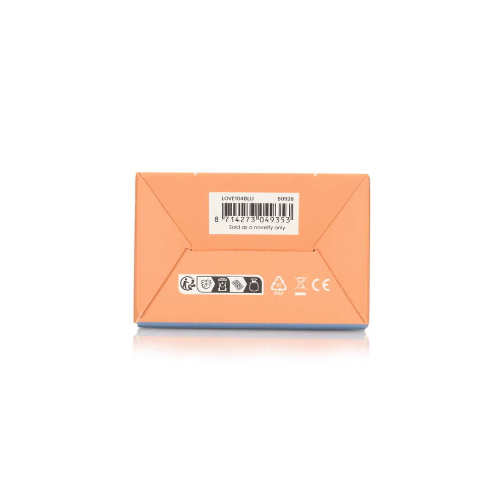 Loveline by Shots Geribbelde Mini Vibrator - Blue Horizon