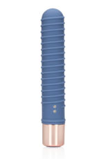 Loveline by Shots Geribbelde Mini Vibrator - Blue Horizon