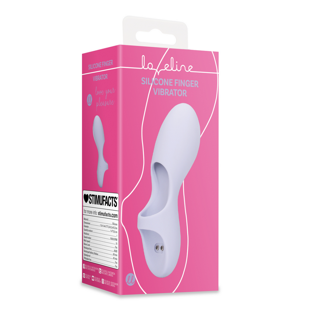 Loveline by Shots Siliconen Vinger Vibrator - Lavendel